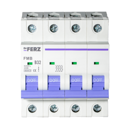 FMB-B 6kA 4P 32 х-ка B Автоматический выключатель